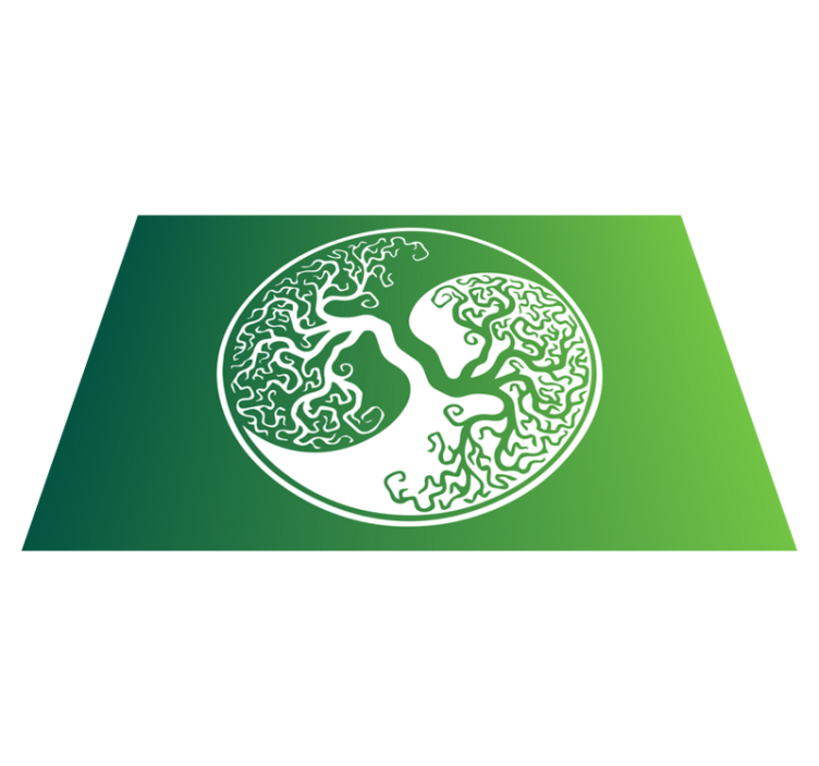 Modern placemat with tree branches design - TenStickers