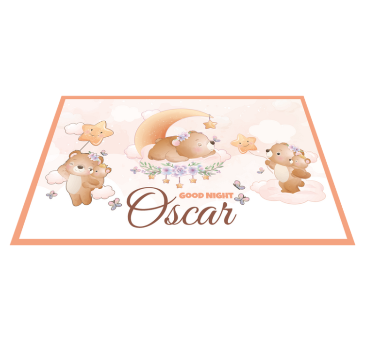 Children placemat bears with stars - TenStickers
