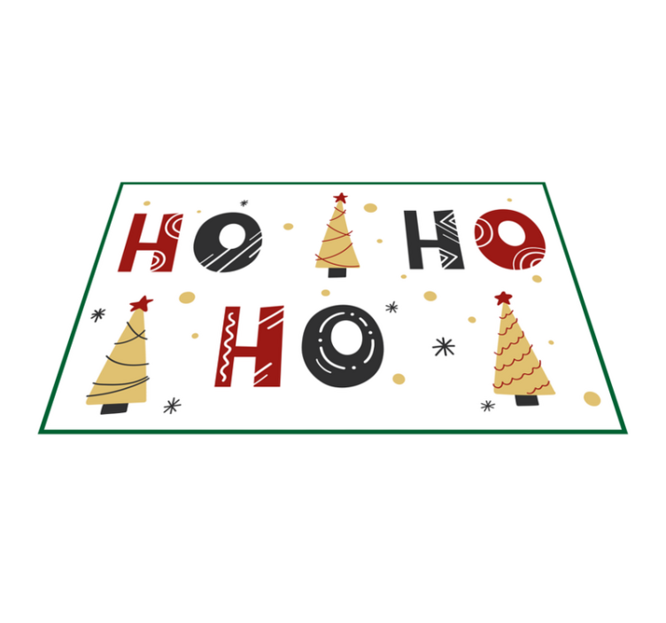 Christmas placemat with festive tree design - TenStickers