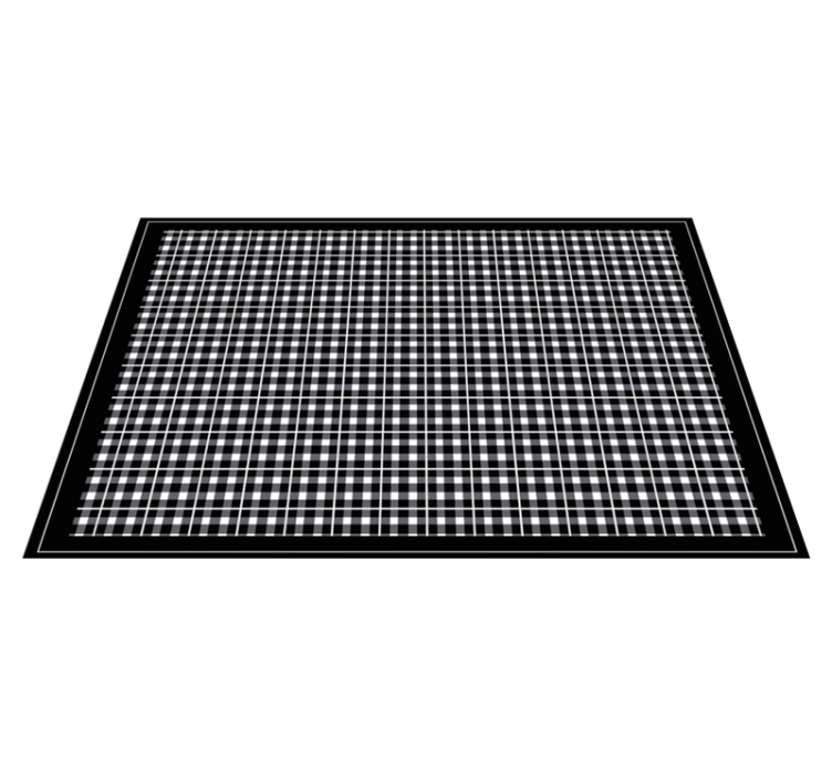 Checked table top placemat - TenStickers