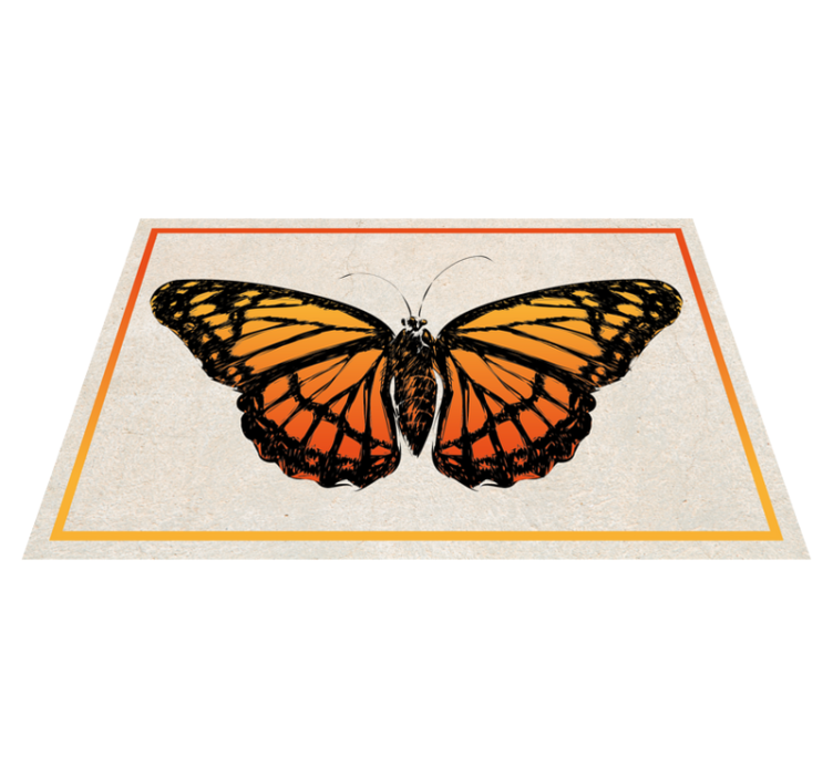 Vintage Monarch Butterfly original placemats - TenStickers