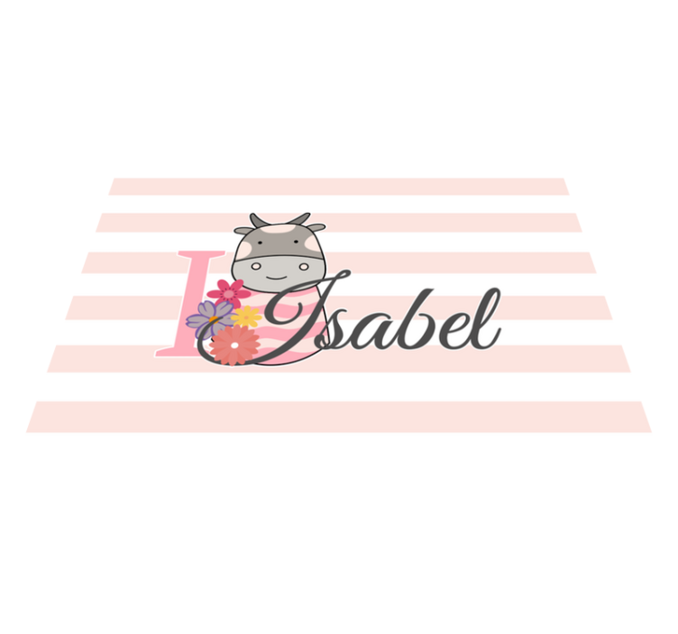 Customizable placemat with cow theme personalization - TenStickers