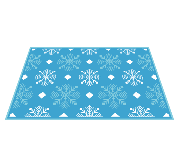 Christmas placemat with snowflake pattern design - TenStickers