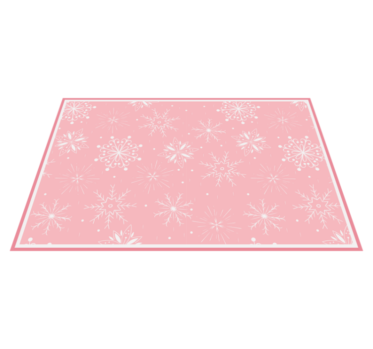 Christmas placemat with snowflake texture - TenStickers