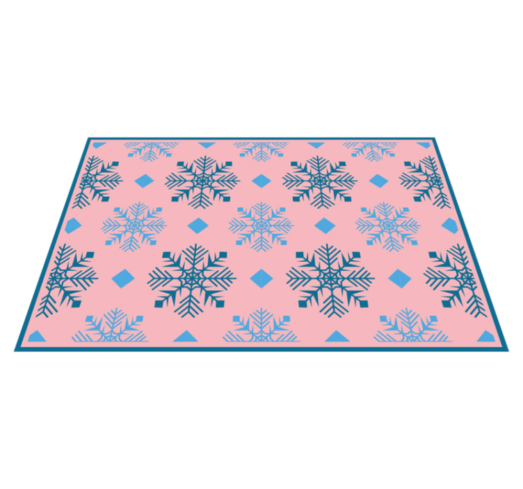 Christmas placemat snowflake design table setting - TenStickers