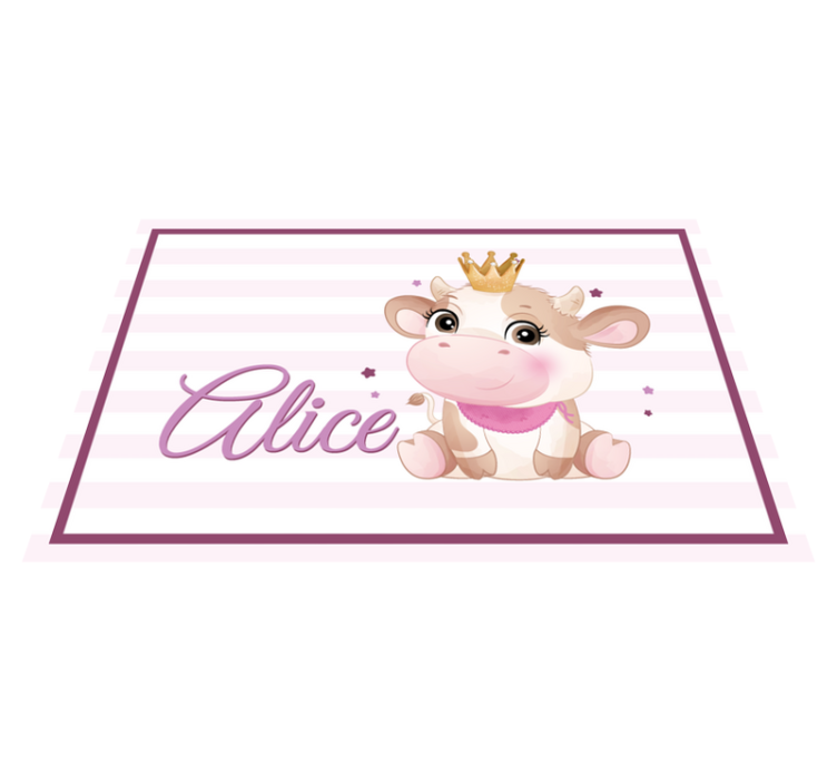 Children placemat with adorable cow design - TenStickers