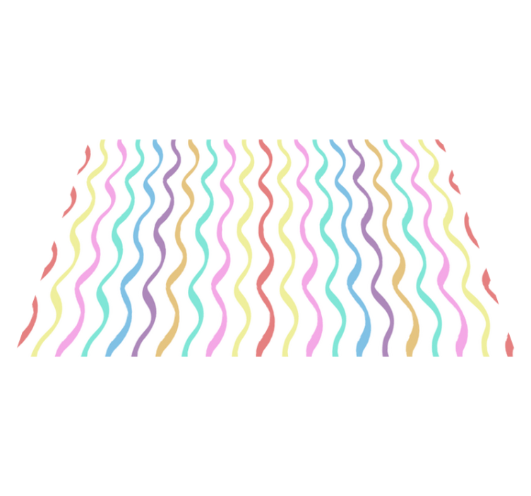 Wavy pattern print placemat - TenStickers
