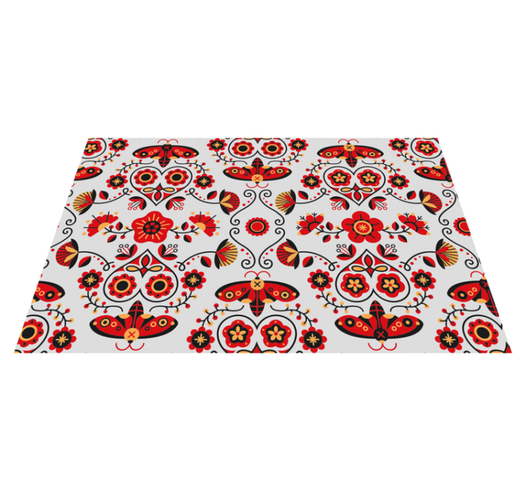 Original placemat lively floral design - TenStickers