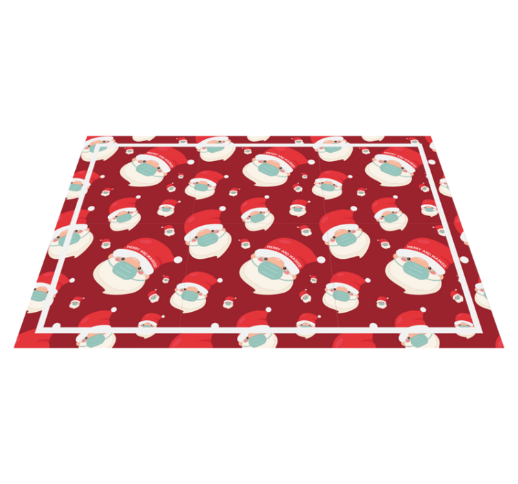 Christmas placemat with santa claus design - TenStickers