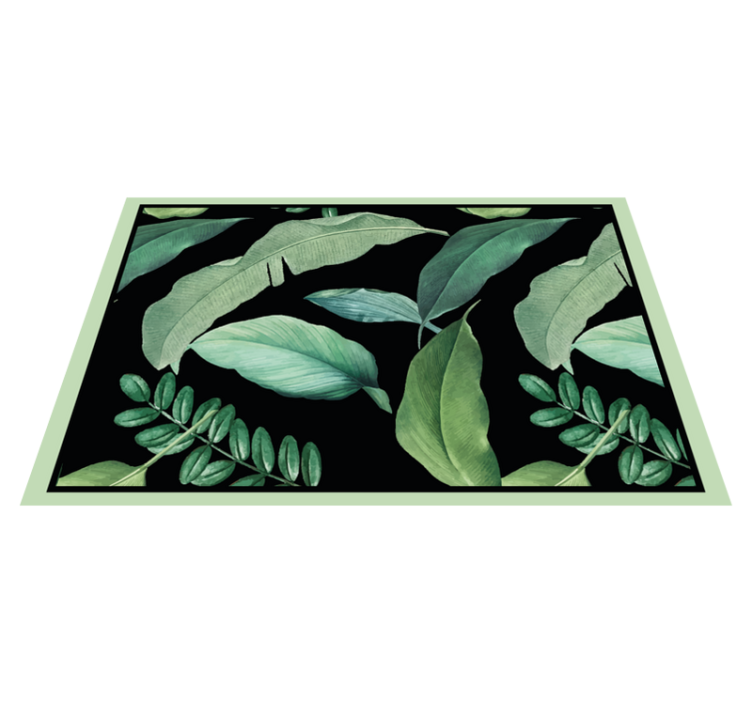 Leaf motif creation placemat - TenStickers