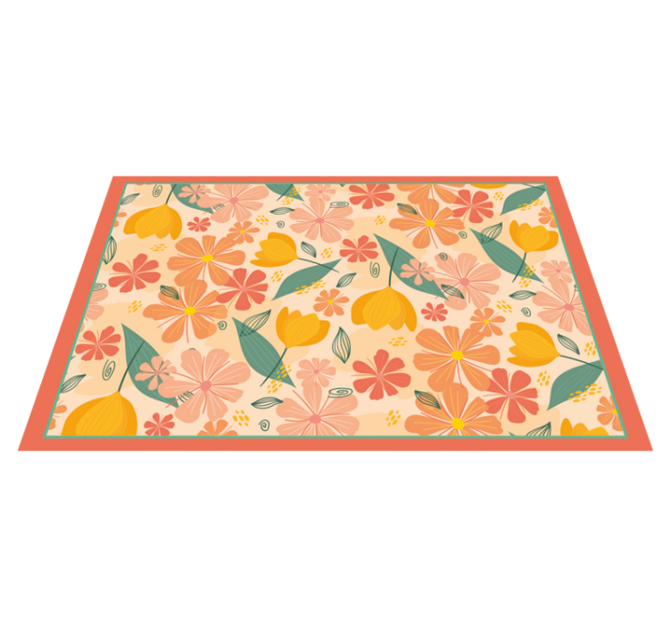 Original placemat floral design mat - TenStickers