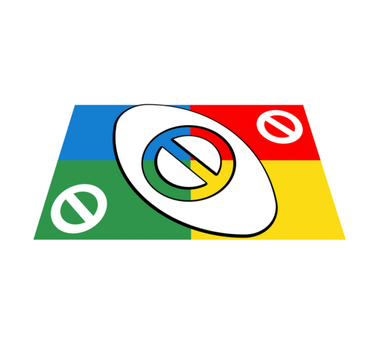 Modern placemat abstract colorful design - TenStickers