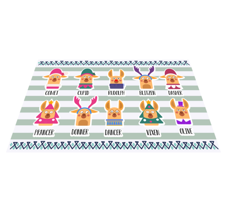 Original placemat reindeer character collection - TenStickers