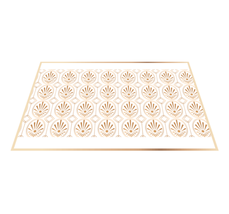 Modern placemat with elegant leaf design - TenStickers