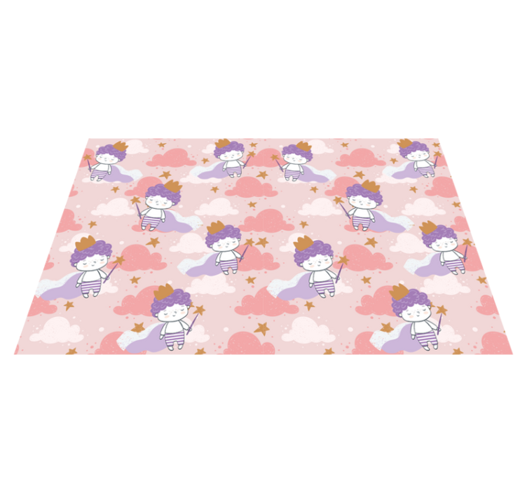 Children placemat with cute cartoon characters - TenStickers