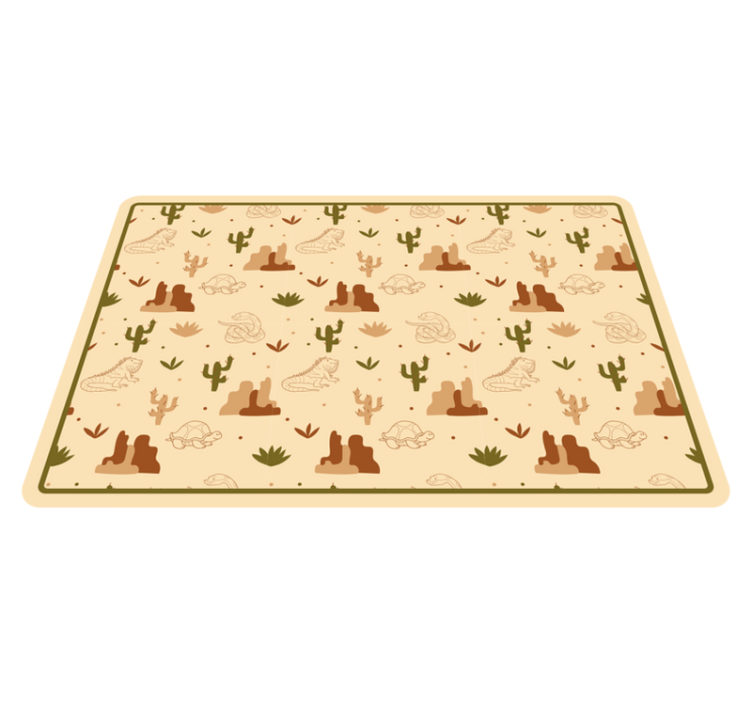 Children placemat desert animals design - TenStickers