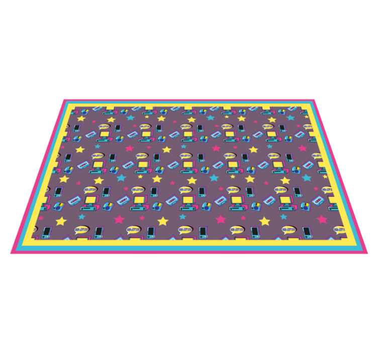 Original placemat colorful starry design - TenStickers