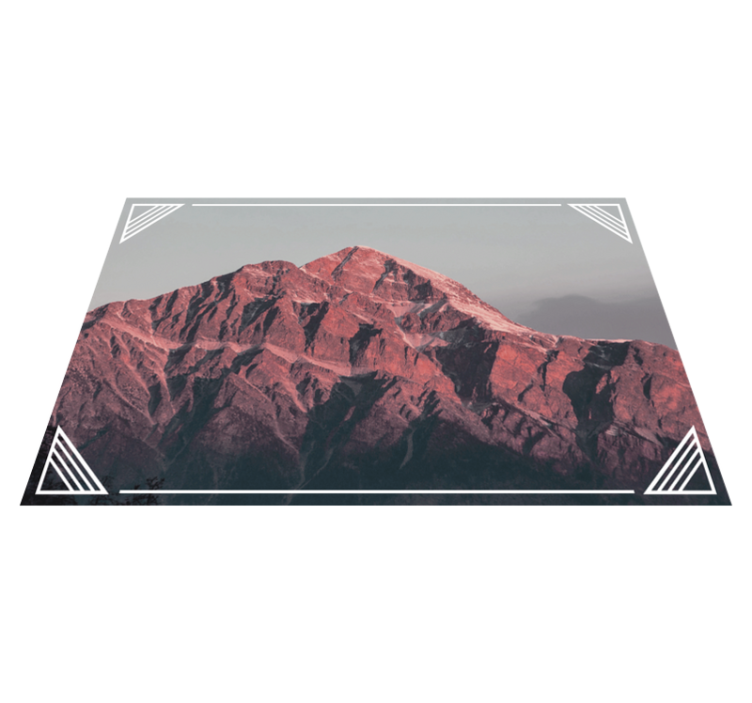 Modern placemat mountain landscape tranquility - TenStickers