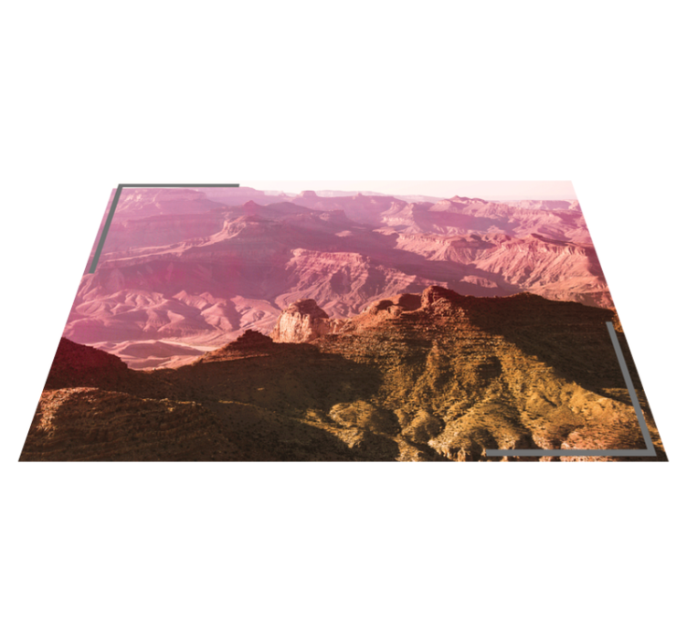 Modern placemat mountain landscape design - TenStickers