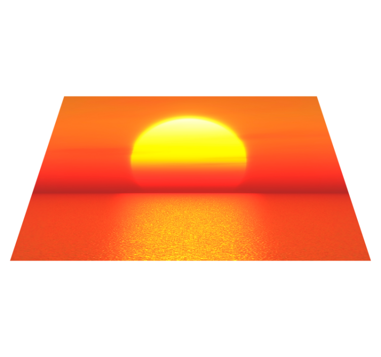 Modern placemat sunset horizon - TenStickers