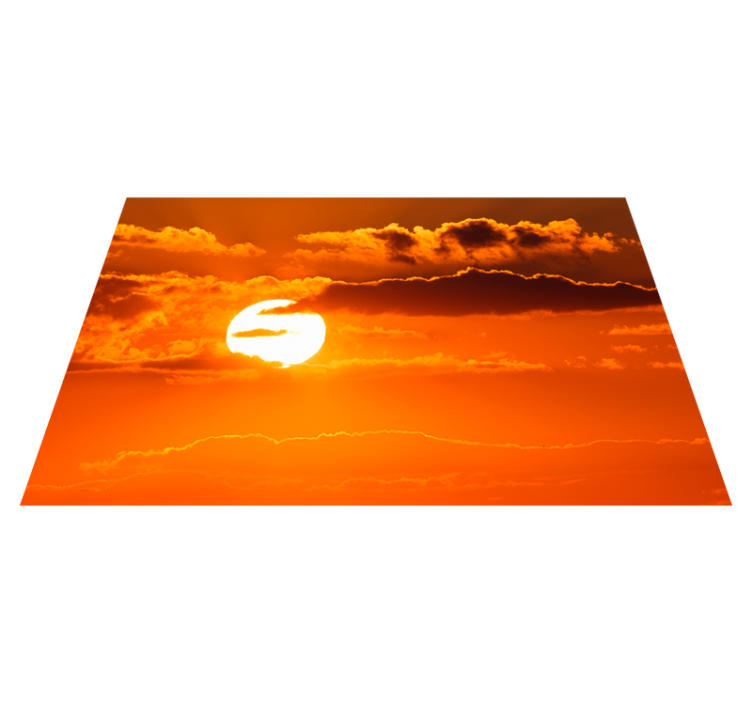 Modern placemat sunset sky design - TenStickers