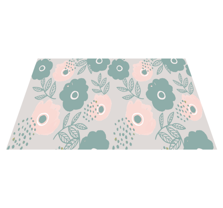 Placemat with quote floral quote background - TenStickers