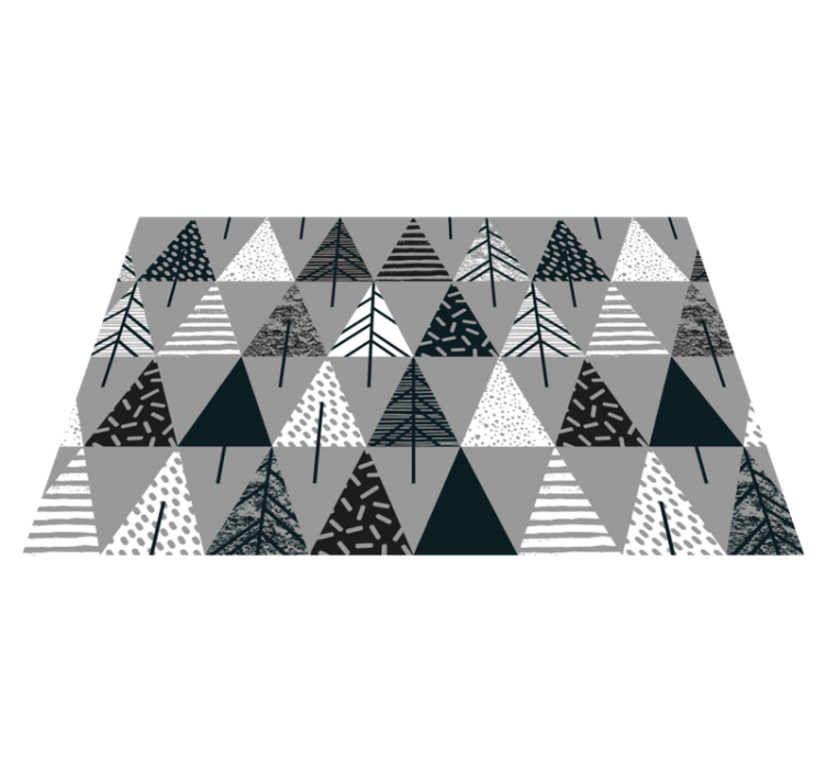 Christmas placemat with stylized pine tree design - TenStickers