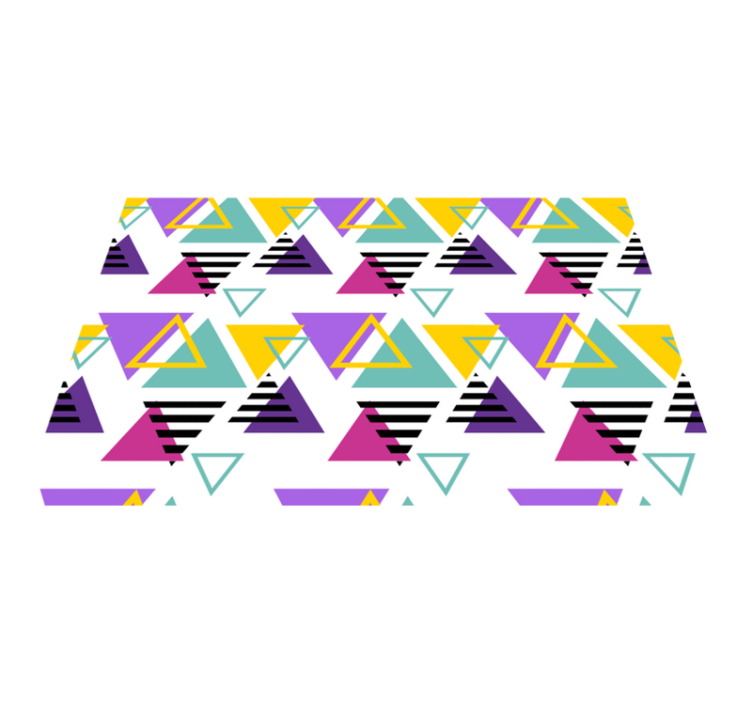 Modern placemat colorful geometric triangles - TenStickers