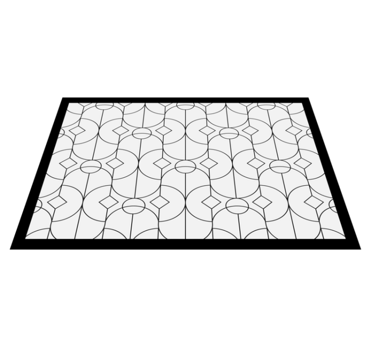Modern placemat in geometric pattern design - TenStickers