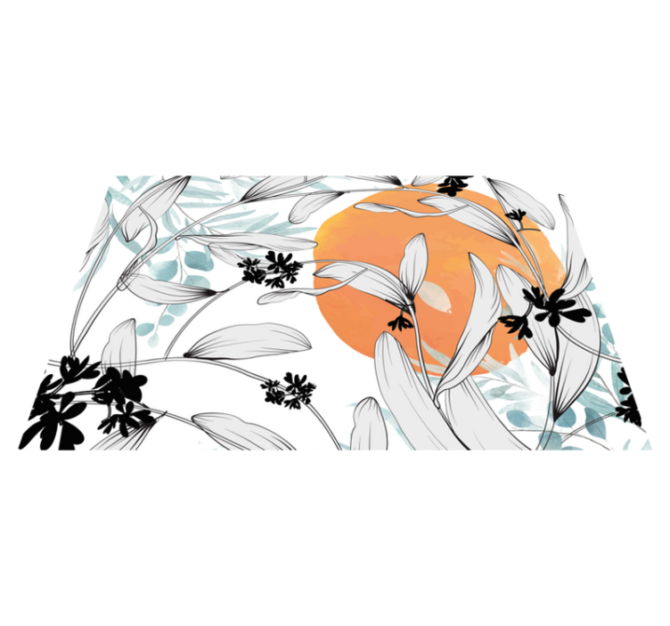 Modern placemat with floral inspired design - TenStickers