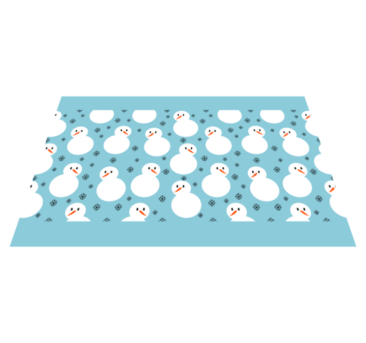Christmas placemat with snowman winter design - TenStickers