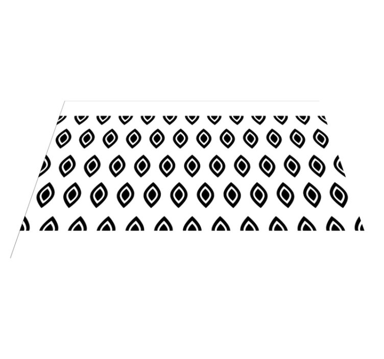Geometric pattern black and white placemats - TenStickers