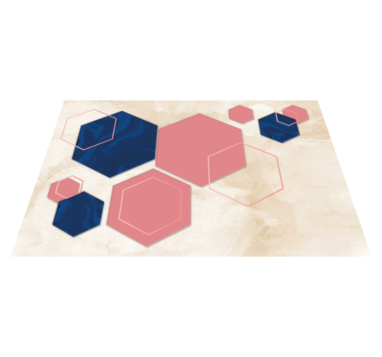 Modern placemat with hexagonal shape design - TenStickers