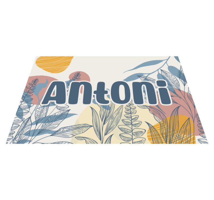 Original placemat with elegant name design - TenStickers