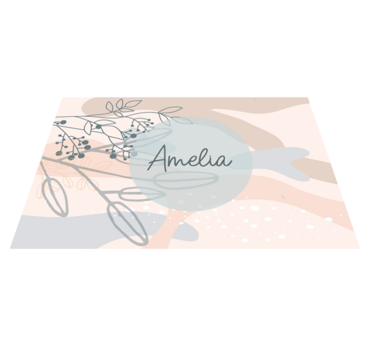 Customizable placemat personalized elegant design - TenStickers