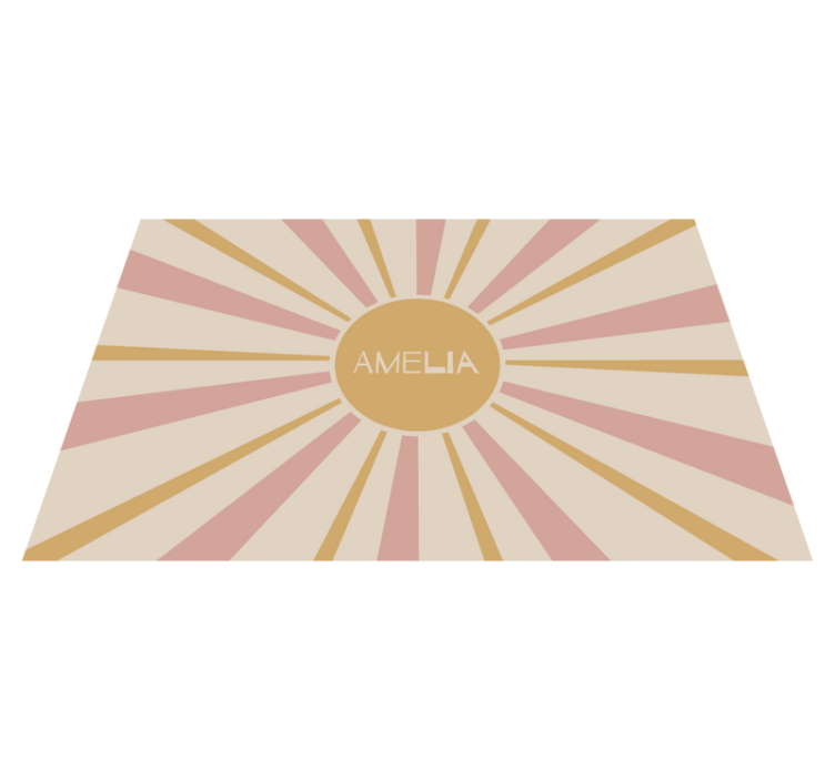Customizable placemat sunburst centerpiece - TenStickers
