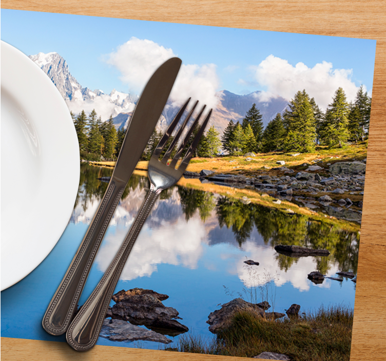 Colourful landscape original placemats - TenStickers
