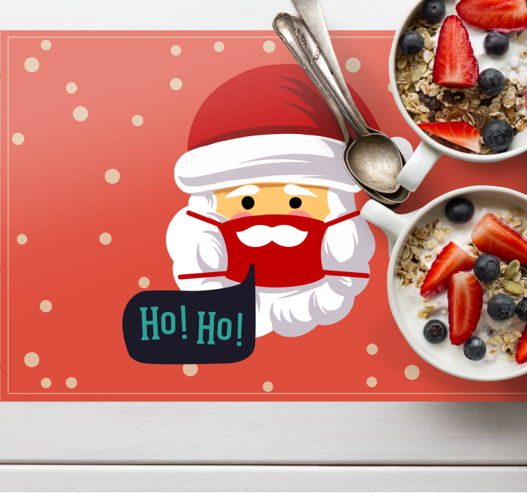 Safe Christmas Concept Christmas placemats - TenStickers