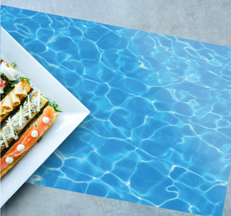 Water  textured vinyl placemats - TenStickers