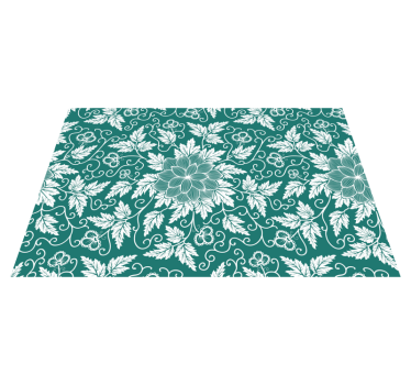 Old fashioned floral ornament vinyl placemats - TenStickers