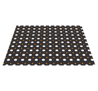 Halloween placemat with pumpkin patterned surface - TenStickers