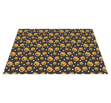 Halloween placemat pumpkin pattern design - TenStickers