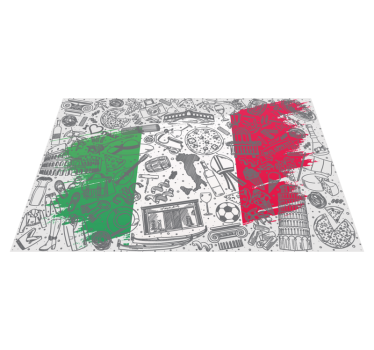 Italy background restaurant vinyl placemats - TenStickers