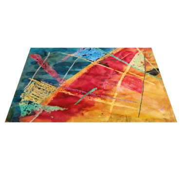 Original placemat with lively geometric designs - TenStickers