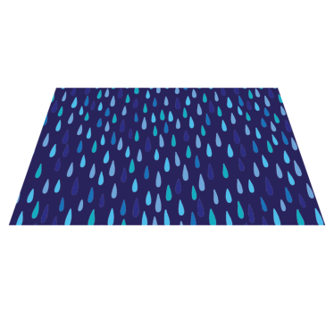 Irregular raindrop original vinyl placemats - TenStickers
