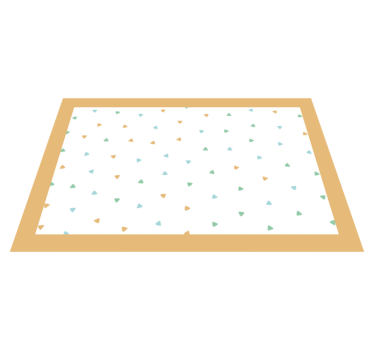 Minimalistic triangles original vinyl placemats - TenStickers