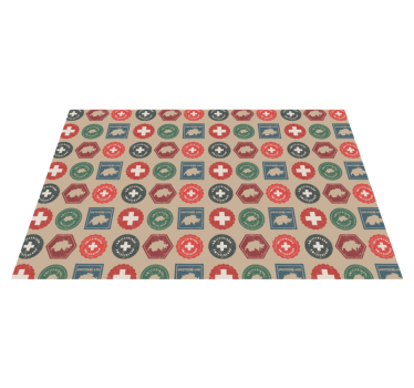 Original placemat switzerland flag coasters - TenStickers