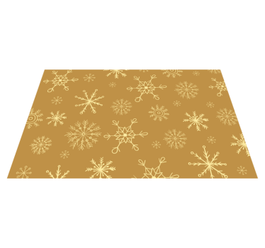 Christmas placemat with snowflake pattern - TenStickers