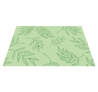 Elegant leaf patterns placemat - TenStickers