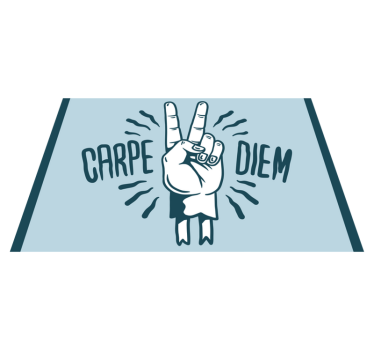 Placemat with quote powerful hand gesture - TenStickers